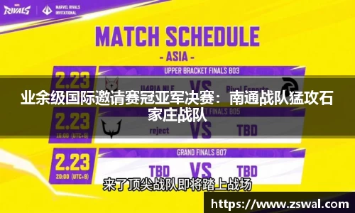 业余级国际邀请赛冠亚军决赛：南通战队猛攻石家庄战队